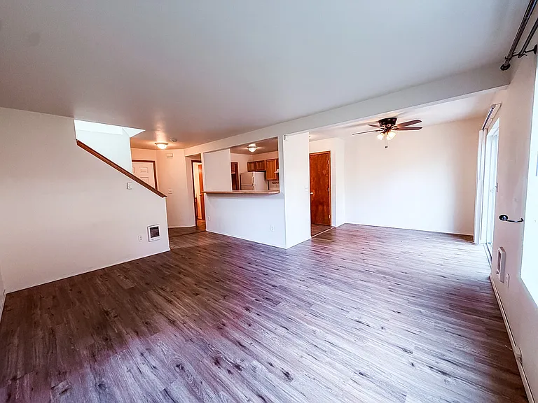 Living room looking into dining room