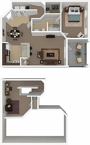 Floor plan A4 Windmill - One Bedroom, One Bathroom
