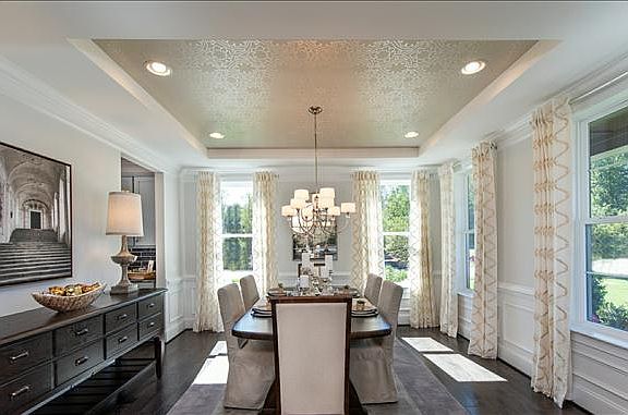 Naturally lit dining room