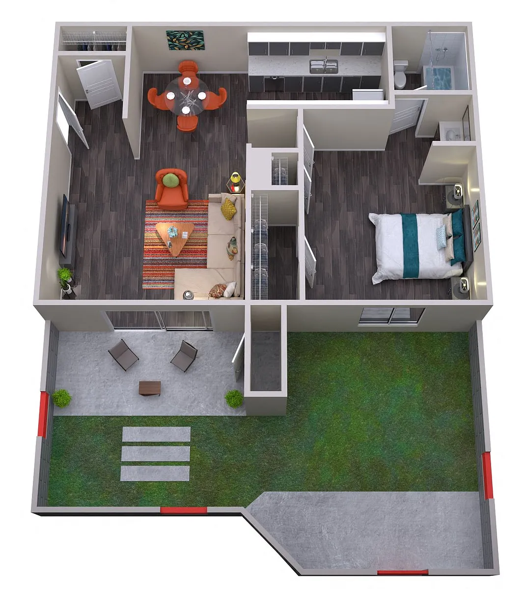 Floor plan 1 Bedroom