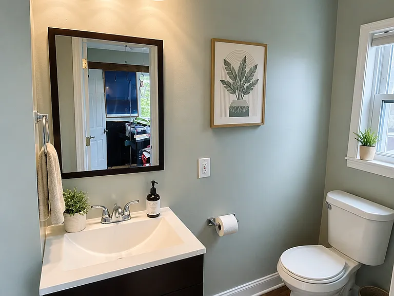 Main floor half bath