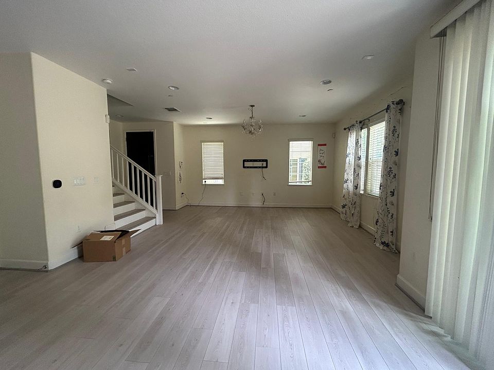 Living room and dining area