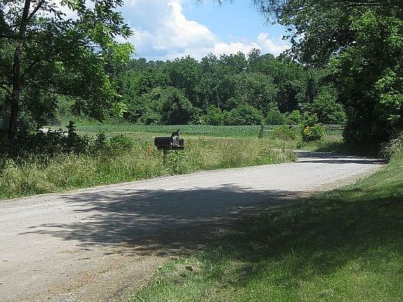 views driving away from prop