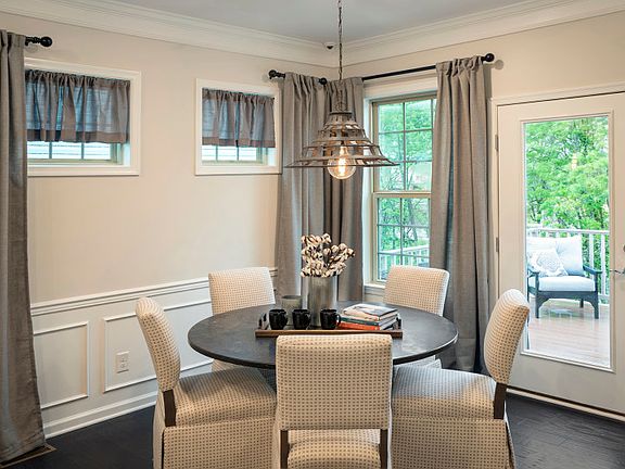 Dining area with access to deck