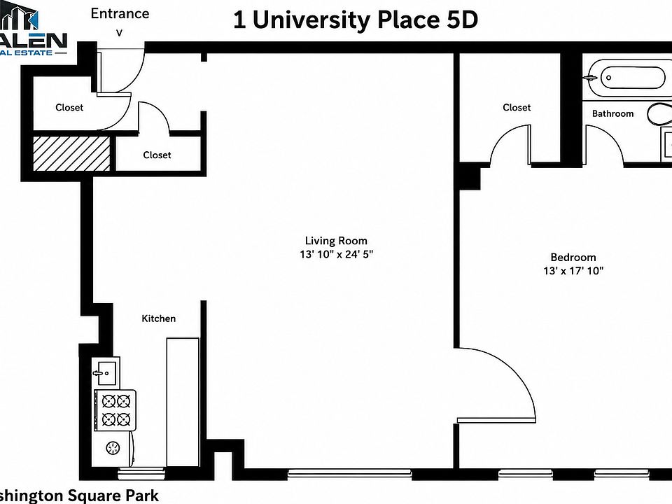 2nd image of 1 University Pl APT 5D