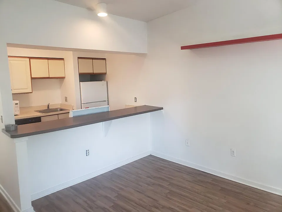 Reverse of kitchen from living area