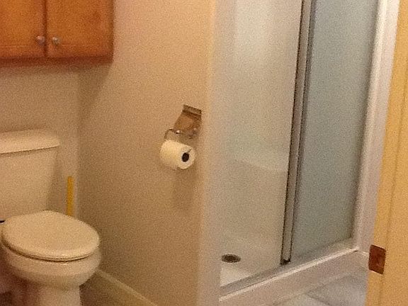 Oversized Shower with seat