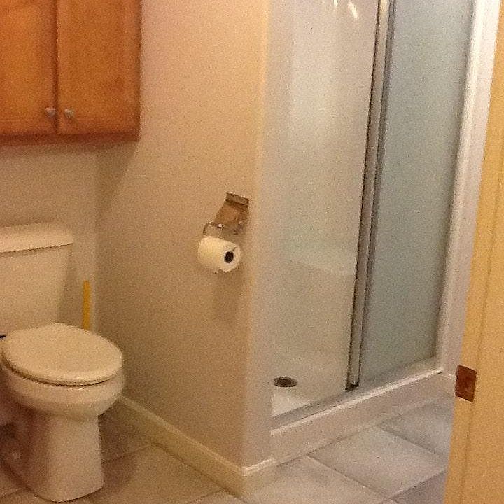 Oversized Shower with seat