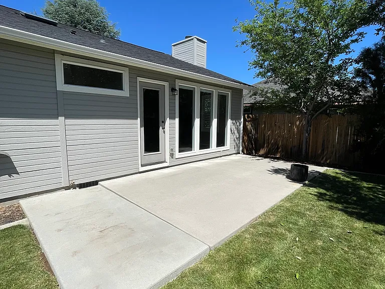 Backyard patio