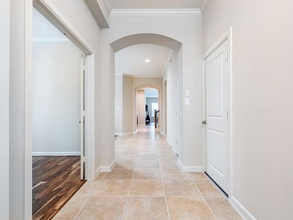 Foyer and hall to living room.