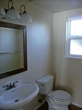 First floor powder room
