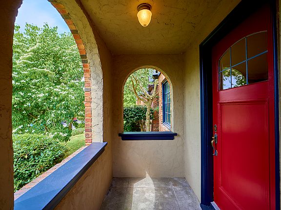 Covered front door access.