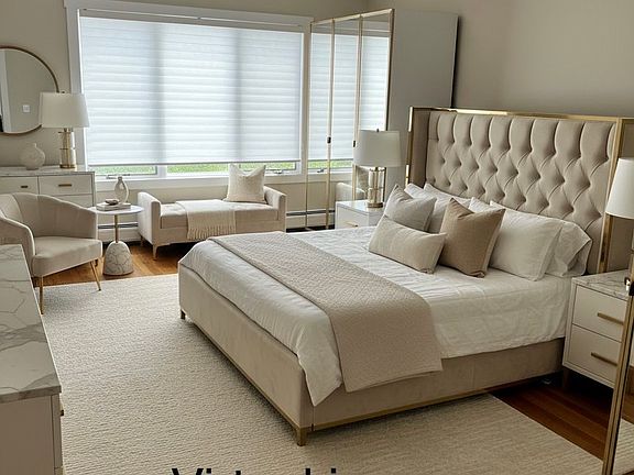 Virtual rendering - Wake up under soaring cathedral ceilings in the primary bedroom