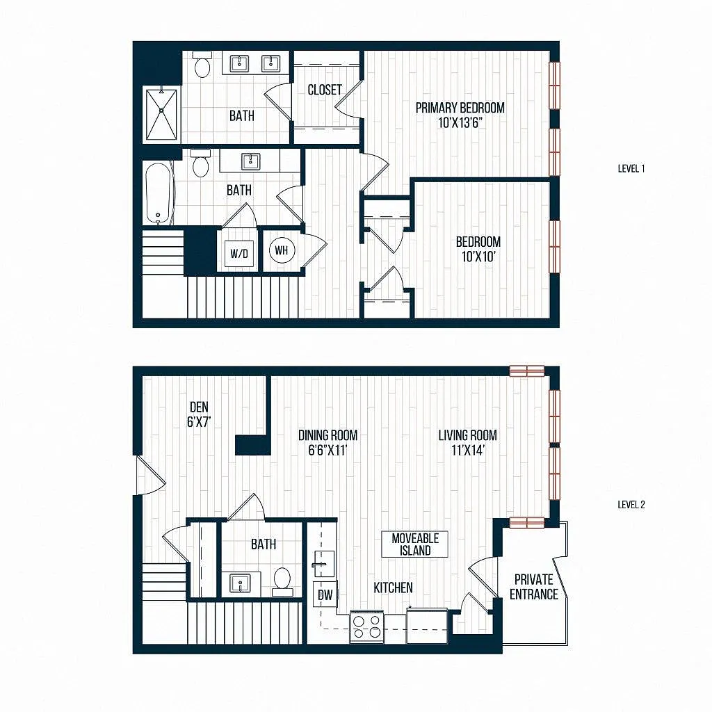 Floor plan E4 A - Townhome