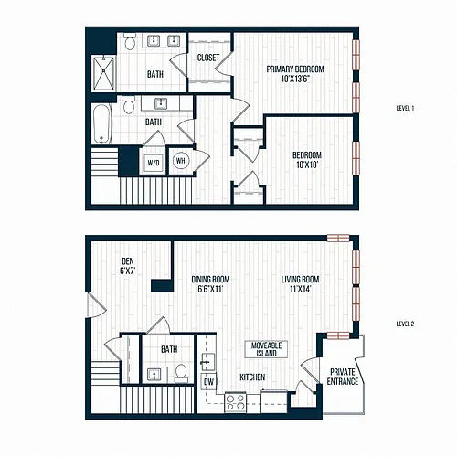 Floor plan E4 A - Townhome