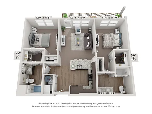 Floor plan 2X2