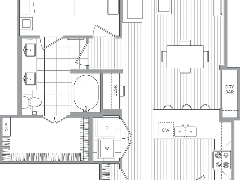L / 1 Bedroom / 1 Bath L / 1 Bedroom / 1 Bath