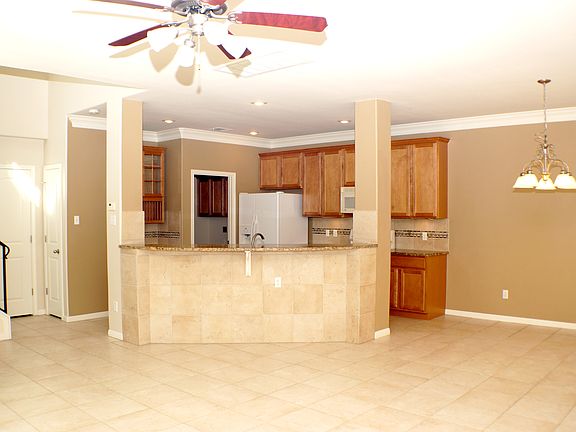 kitchen open to living/din.