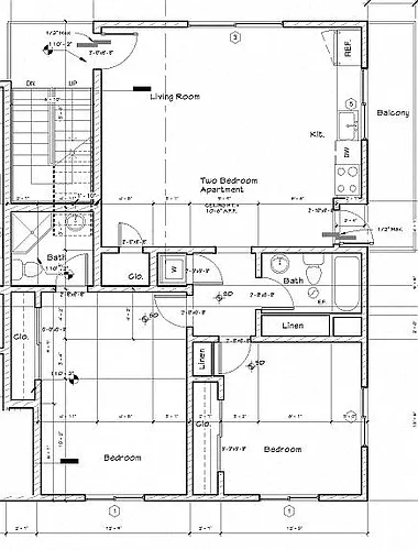 Floor plan 2 Bed + 2 Bath