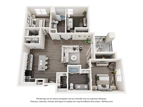 Floor plan 2BR-A - 2BR-A