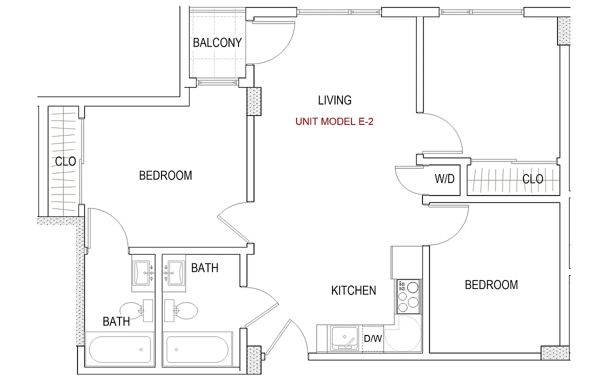 Floor plan Model E-2