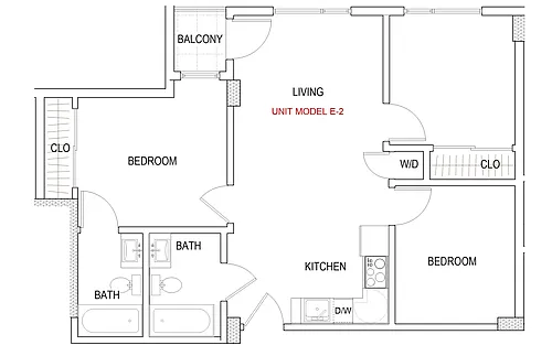 Floor plan Model E-2