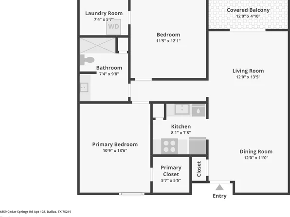 4859 Cedar Springs Rd APT 128, Dallas, TX 75219