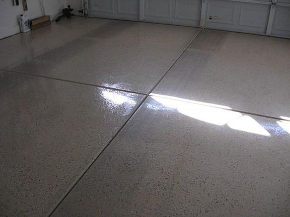 epoxied garage floor