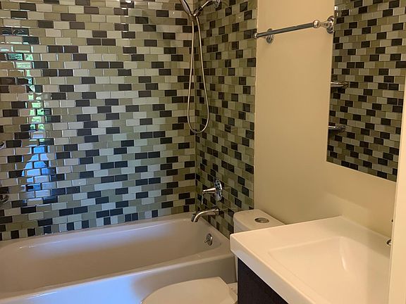 Remodeled and clean bathroom.