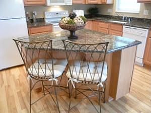 Kitchen, center island, granite