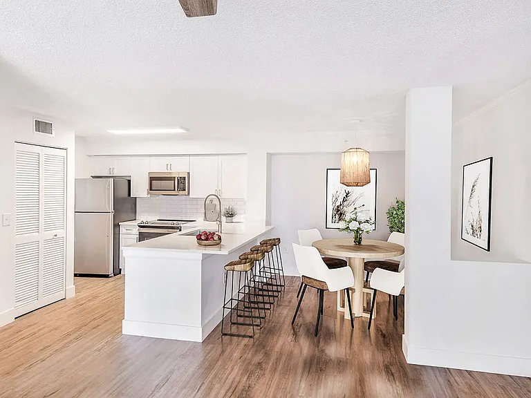 Dining areas available in select homes