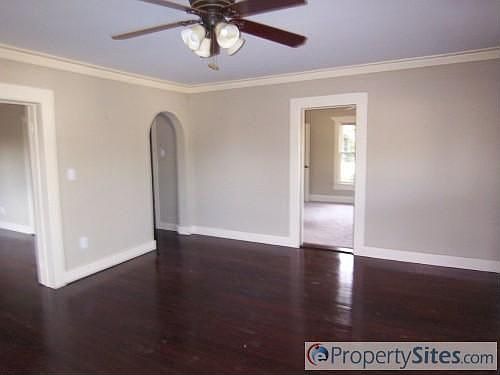 Dark hardwoods throughout