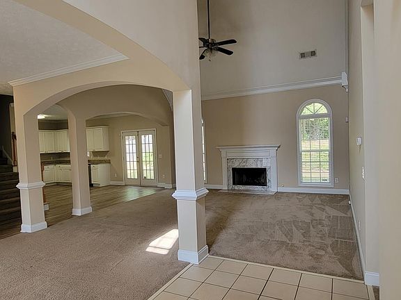 View from front door into living room