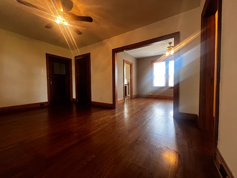 Looking from main room into middle room.