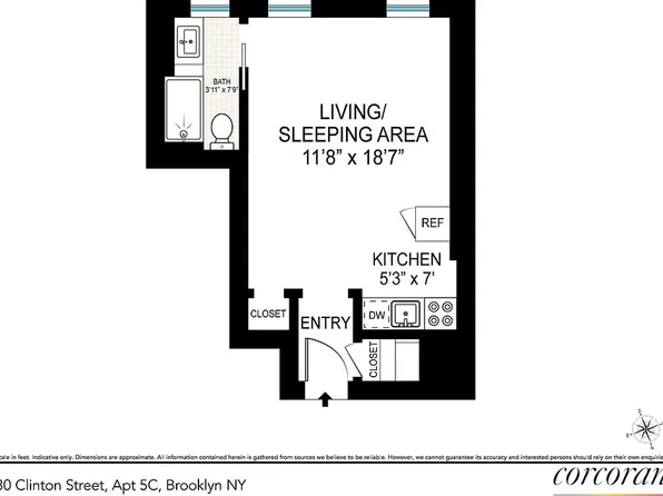 30 Clinton St APT 5C, Brooklyn, NY 11201