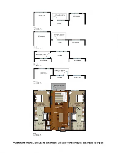 Floor plan B1-B