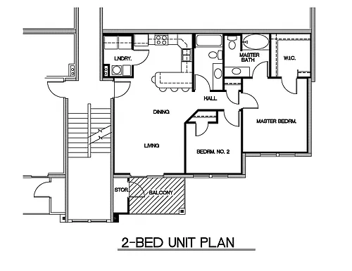 Floor plan 2 bedroom