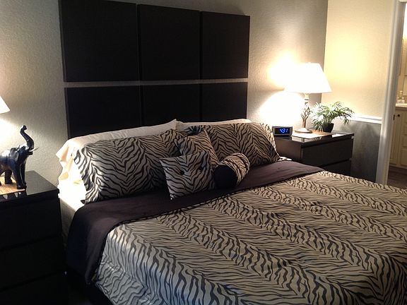 Master bedroom with king bed