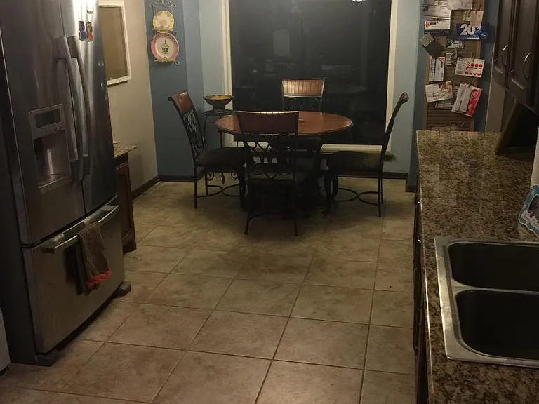 Kitchen and eat-in area