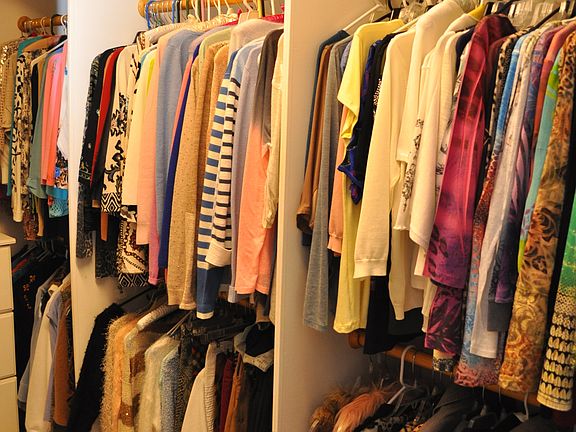 Master walk-in closet