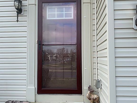 Newly added storm door