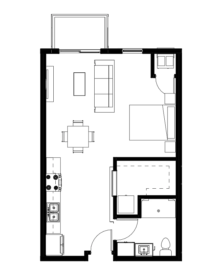 Floor plan Studio A