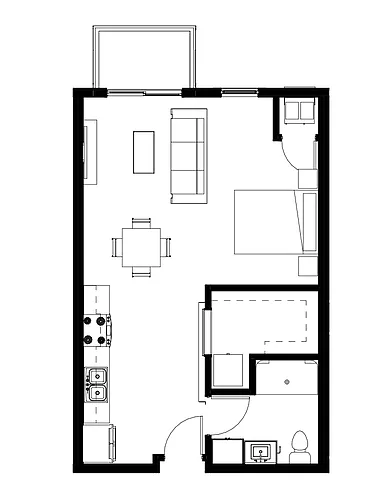 Floor plan Studio A
