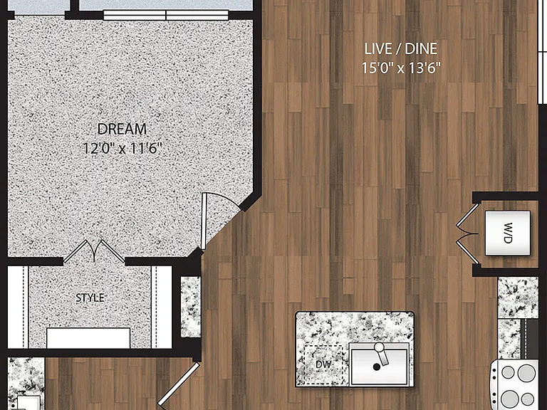 A5 | 1 bed/1 bath A5 | 1 bed/1 bath