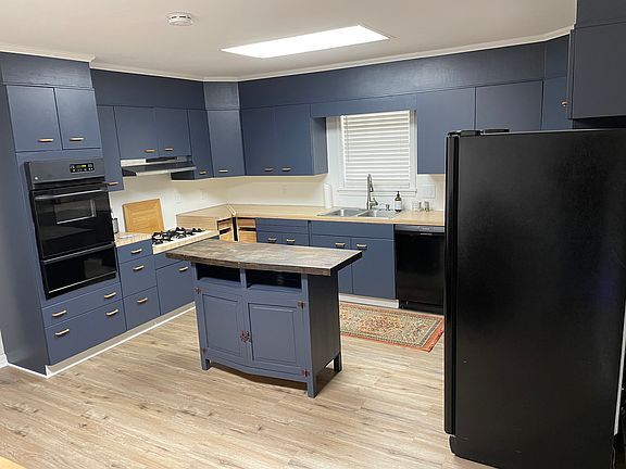 Kitchen view from laundry room doorway
