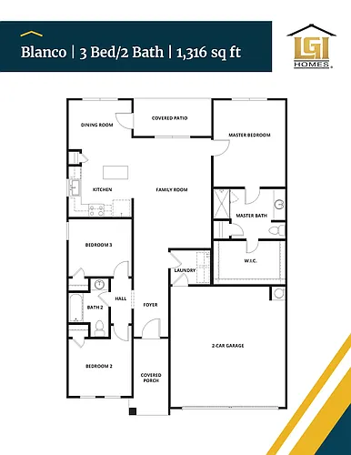 Floor plan Blanco