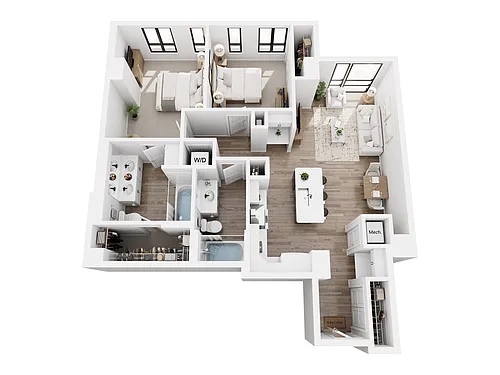 Floor plan 2 Bedroom C