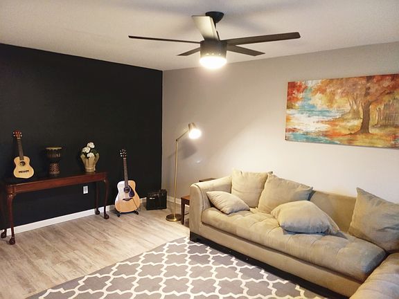 living room with large sectional