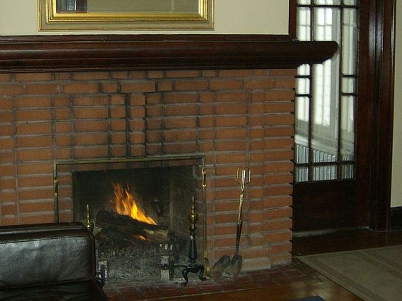 living room fireplace