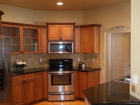 Kitchen with granite countertops